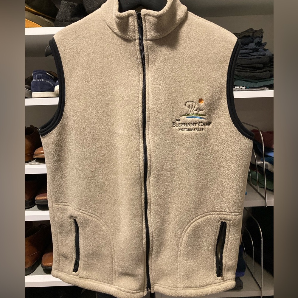Victoria Falls Africa Fleece Vest - Medium
